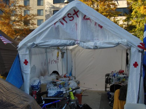Washington DC Freedom Plaza occupation First Aid